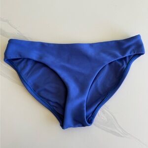 Milea Classic Periwinkle Full Coverage Ribbed Bikini Bottom Size 10